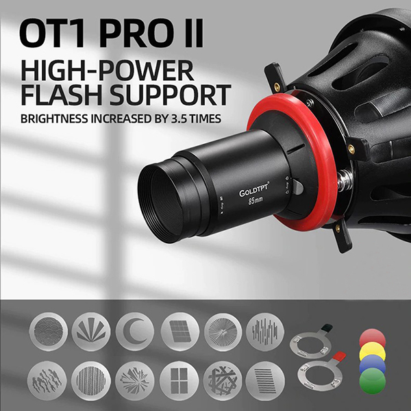 Bộ tạo hiệu ứng Optical spot snoot OT1 Pro II (85mm) đầu đèn ngàm Bowens