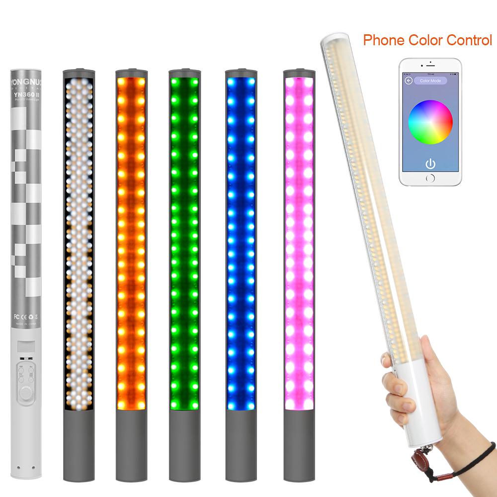 Yongnuo YN360 II LED Light Wand dạng thanh, nhiều màu RGB (3200-5500K)