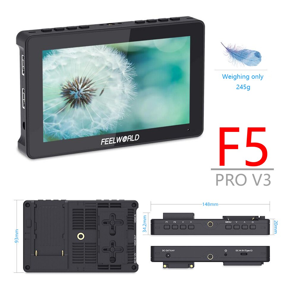 FeelWorld F5 Pro V3 4K HDMI On-Camera Monitor
